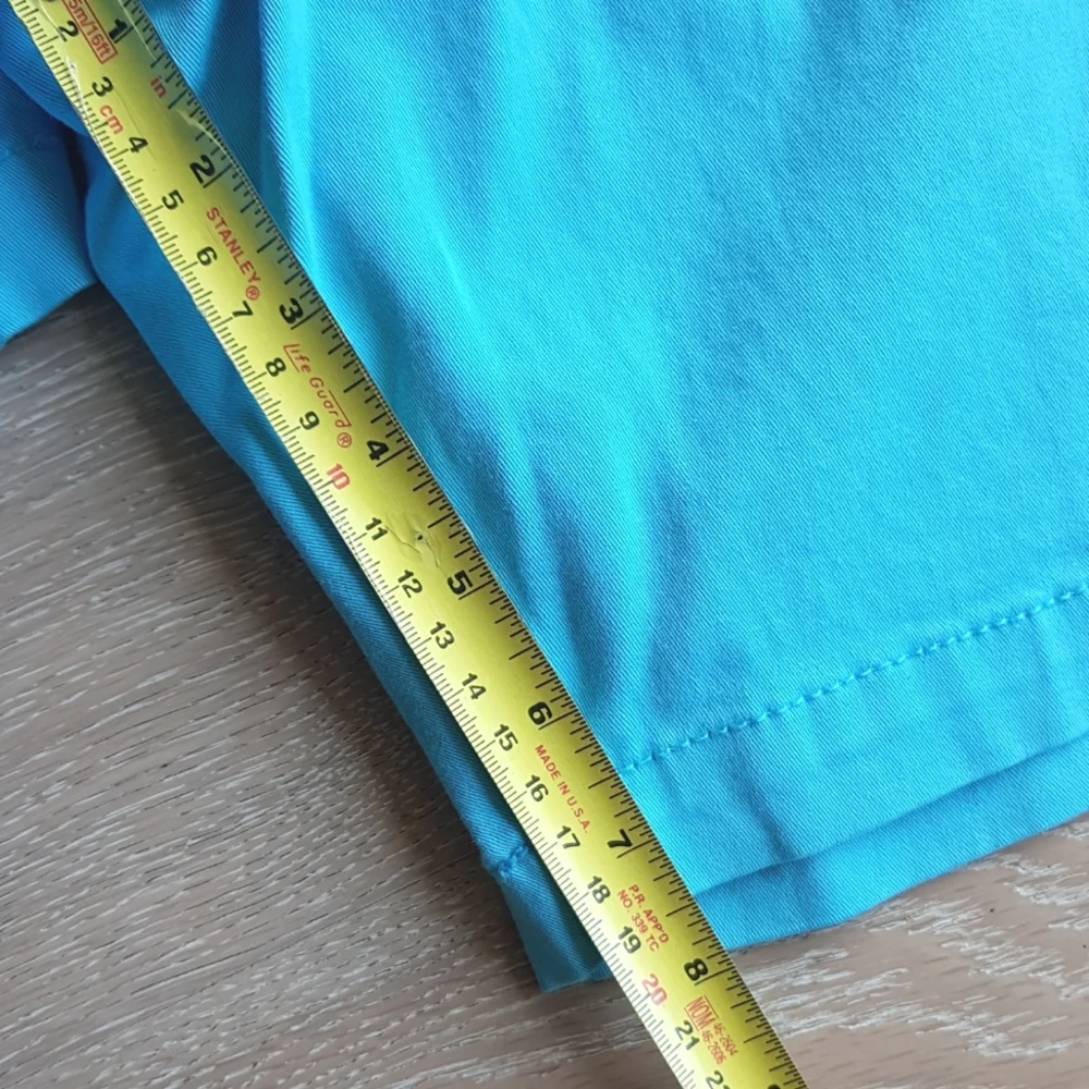 The Foundry Flex Flat Front Shorts blue 46 Waist 8 inch inseam chino golf resort_2